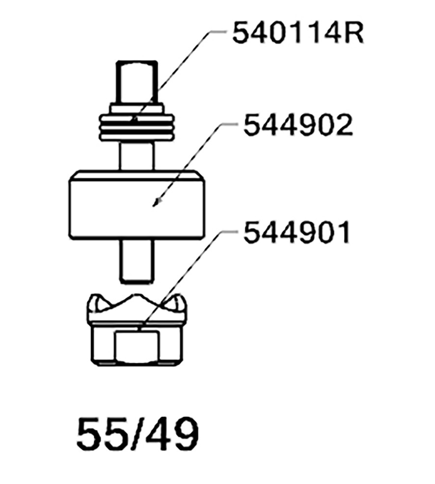 PERFORADOR REDONDO PARA CHAPA  CON RODAMIENTO FORZA SERIE 55